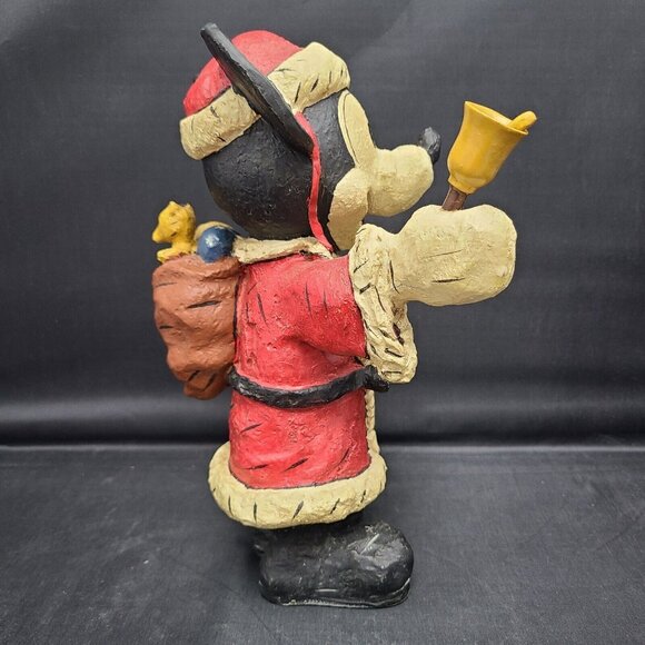 Disney Poliwoggs 9" Santa Mickey Vintage Holiday Sculpture Figurine - Picture 4 of 7